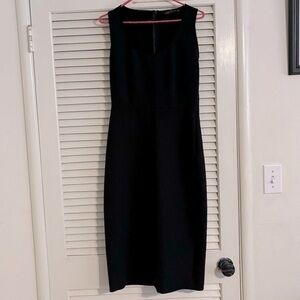 Zara black midi dress